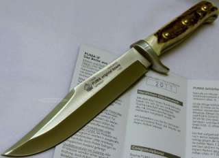   Genuine Handmade Staghorn Original Bowie German Blade Hunting Knife