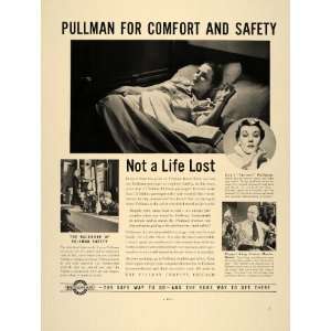 1937 Ad Pullman Train Berth Shiela Barrett Tony Sarg   Original Print 