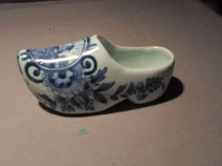 Vintage Ceramic Dutch Miniature Shoe  