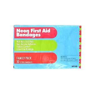  Bulk Pack of 96   30 Neon first aid bandages (Each) By 