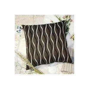 [Brown Wave] Decorative Pillow Cushion / Floor Cushion (23 