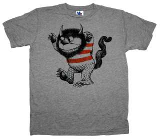 Where The Wild Things Are Book Carol Stripes Vintage Style Soft T 