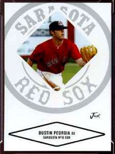 2004 04 JUST MINORS DUSTIN PEDROIA ROOKIE RC  RED SOX  