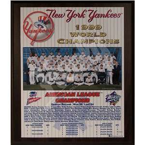    New York Yankees 1999 World Series Healy Plaque