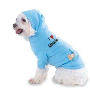  I Love/Heart Librarians Hooded (Hoody) T Shirt with pocket 