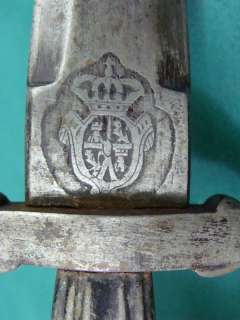19th C Spanish Toledo Dagger Knife Sword Bayonet, 1857  