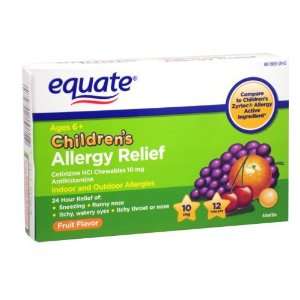 Equate   Childrens Allergy Relief 10 mg, 12 Tablets (Compare to 