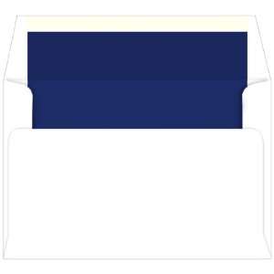  A9 Lined Envelopes   White Navy Lined (50 Pack) Arts 