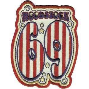  Woodstock   1969 3 Sew / Iron On Embroidered Patch 