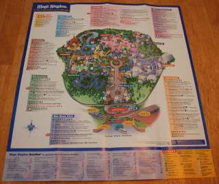 2002 Magic Kingdom Gudie MAP Disney World WDW Mickey  
