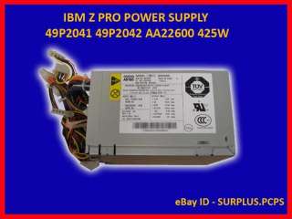 IBM Z PRO POWER SUPPLY 49P2041 AA22600 425W 49P2042  