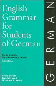   German, (0934034389), Cecile Zorach, Textbooks   