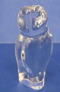 Great Baccarat owl figure About 4.25 tall In great overall condition 
