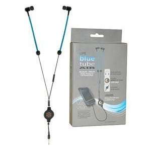  Life Blue Tube Stereo Headset 3.5Mm With Emf Shield Cell 