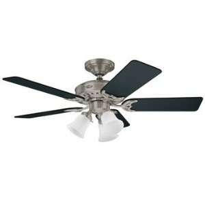   46 Inch Brushed Nickel Ceiling Fan with Light