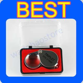 30 x 21mm Glass Jeweler Loupe Eye Magnifier Magnifying  