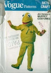 OOP Jim Hensons Sesame Street Muppet Childs Costume Sewing Pattern 