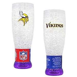 Minnesota Vikings NFL Crystal Pilsner Glass Everything 