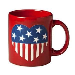  Waechtersbach Decorated Fun Heart of America American Flag 