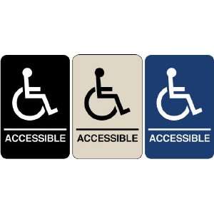  Braille Sign   Handicapped Accessible, ColorBlack on 