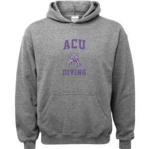 Abilene Christian Wildcats Sport Grey Youth Varsity Washed Diving Arch 