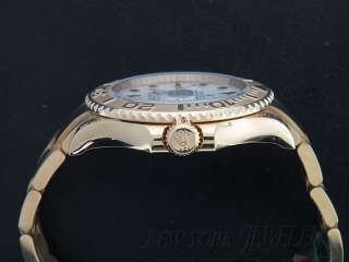 ROLEX 18KT GOLD YACHTMASTER WITH WHITE DIAL 16628 PAPERS STAMPED 2011 