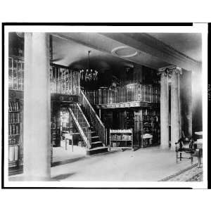  Interior,library,Branford,stairs,books,shelves,stacks 
