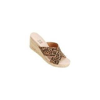  IMPO Evadale Womens Slide Wedge Leopard Print Sandal Size 