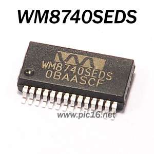 3PCS) Wolfson 24bit DAC Chip    WM8740 / WM8740SEDS  