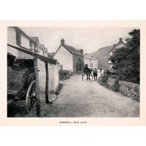  1906 Halftone Print Brendon Devon England Ward Exmoor 
