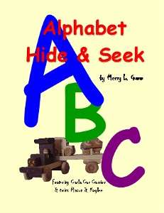   ABC Book ALPHABET HIDE AND SEEK + Alphabet Dice, Wood Car, and Games