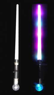   LIGHT UP SWORD MULTICOLOR W BALL lights outer space toys swords  