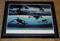 WYLAND HAND SIGNED NORTHERN MIST FRAMED AND MATTED  