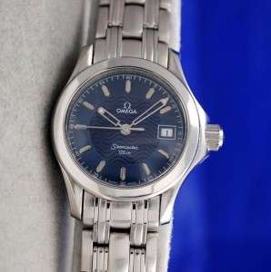 Ladies OMEGA Seamaster SS Steel Watch   BLUE DIAL   2581.81  