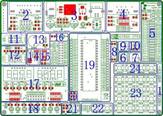 AVR development board for ATmega32 mega32A mega32L kit tool  