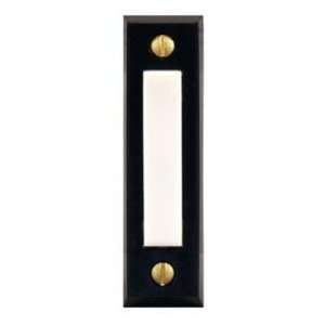   Series Black with White Brass Screws Doorbell Button