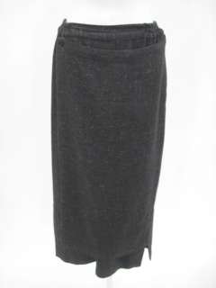 ESKANDAR Gray Wool Long Wrap Skirt Size 0  