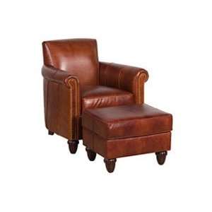  Fairfield Designer Style Rolled Arm Leather Club Chair w 