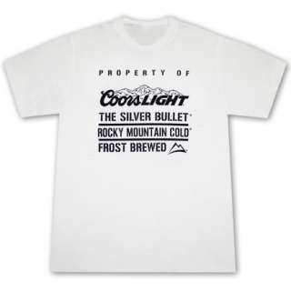 Coors Light Property White Graphic T Shirt  
