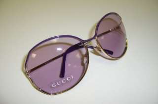 NEW GUCCI SUNGLASSES GG 2846/S GOLD/LILAC YE9 AUTHENTIC  