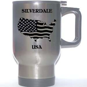  US Flag   Silverdale, Washington (WA) Stainless Steel Mug 
