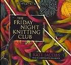 BOOK/AUDIOBOOK CD Kate Jacobs Fiction Novel THE FRIDAY NIGHT KNITTING 