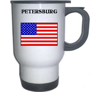  US Flag   Petersburg, Virginia (VA) White Stainless Steel 