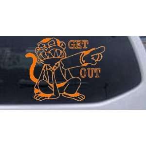  Evil Monkey Get Out Cartoons Car Window Wall Laptop Decal 