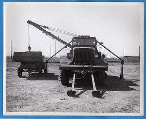 WW2 Army Wrecker Preparing to Lift Truck Normoyle Photo  