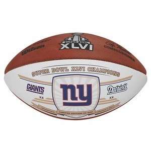   Giants Super Bowl XLVI Champions Official Football