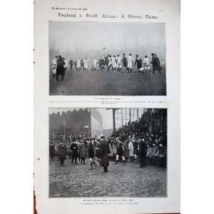  1906 Rugby Football England South Africa Sport Men Game 