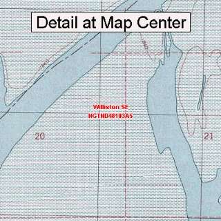  USGS Topographic Quadrangle Map   Williston SE, North 