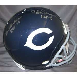  Butkus & Sayers Autographed Bears Proline Helmet Sports 