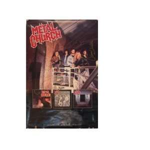 Metal Church Poster Signed By Entire Band Metalchurch